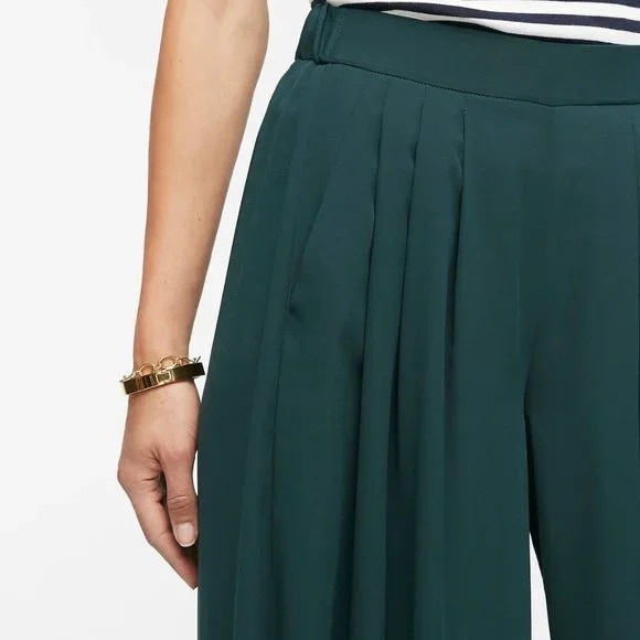 J. Crew Collection Pull-On Wide Leg Crepe Palazzo Pant - Picture 3 of 5